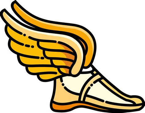 hermes cartoon golden sandal with wings|hermes winged shoes origin.